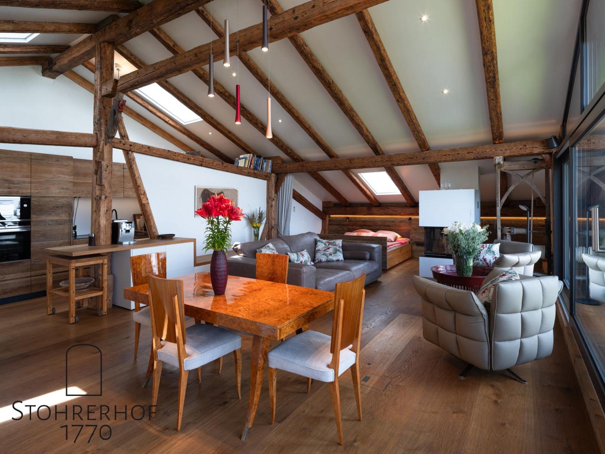 5 Sterne Penthouse-Loft Gut Stohrerhof Bis 4 Personen Dießen am Ammersee Zewnętrze zdjęcie