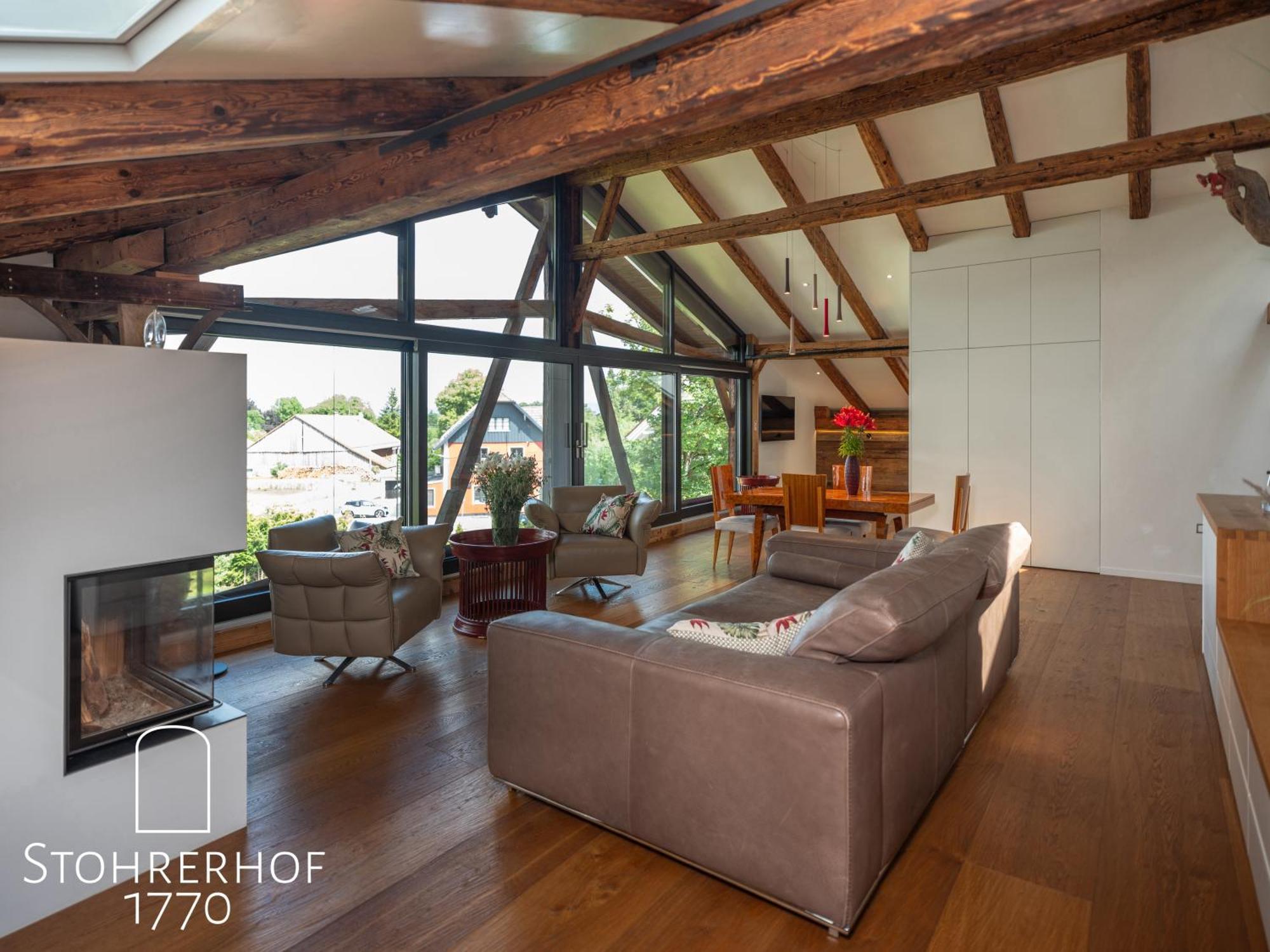 5 Sterne Penthouse-Loft Gut Stohrerhof Bis 4 Personen Dießen am Ammersee Zewnętrze zdjęcie